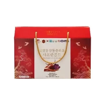 Nước Hồng Sâm Hoàng Gia Đông Trùng Saffron Hộp 20 Gói